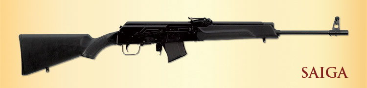 Stock Saiga rifle in sporter configuration